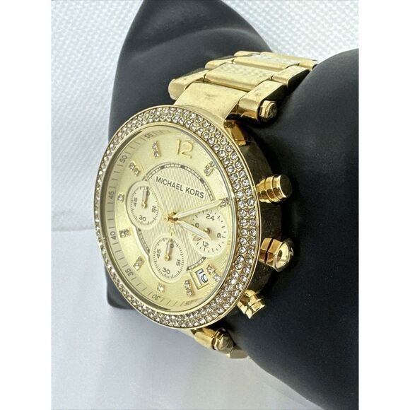Michael Kors Parker MK5354 Women\'s Gold Stainless Steel Analog Dial Watch NUL1 main image 10